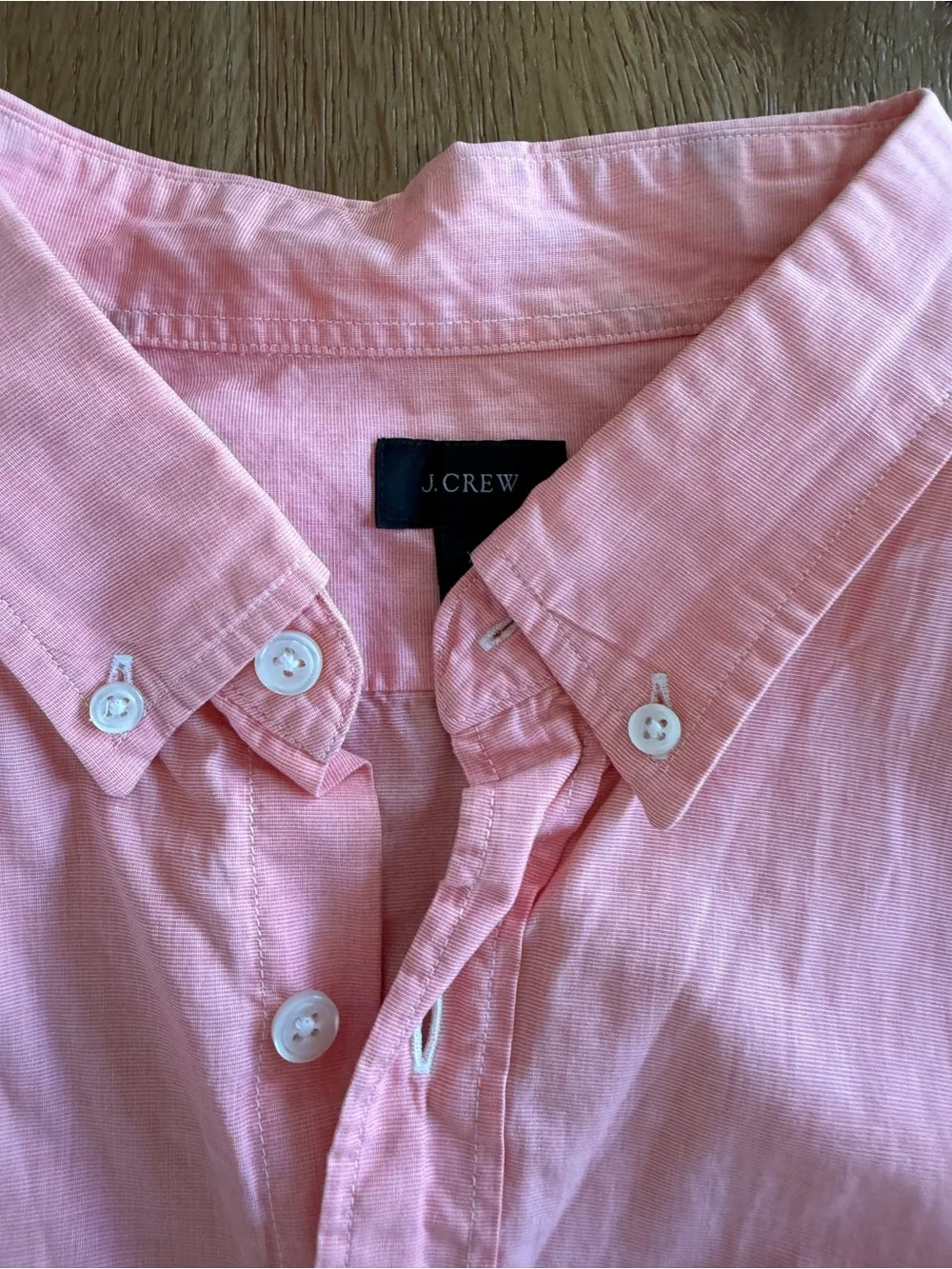 J. Crew Pink Short-Sleeve Button-Down Shirt